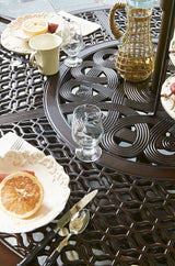 Royal Kahala Black Sands - Dining Table W/Cast Top - Dark Brown