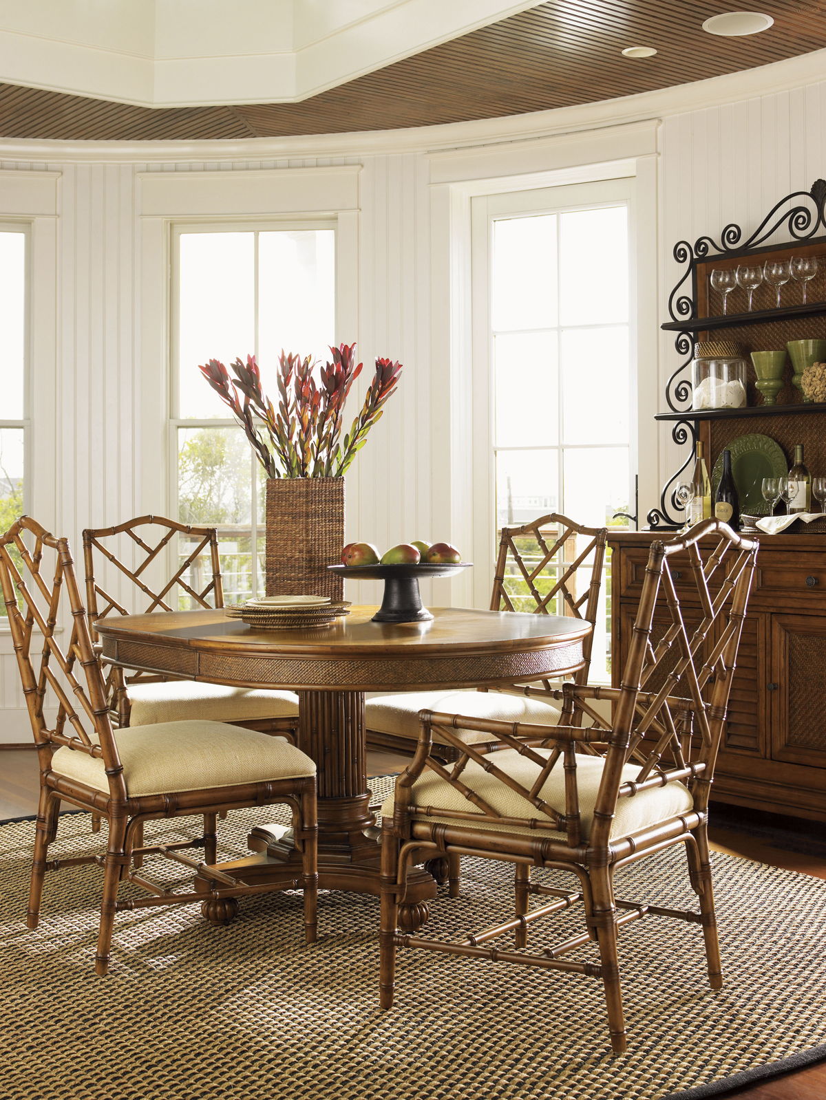 Island Estate - Cayman Kitchen Table - Dark Brown