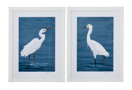 Wading Egret II - Blue