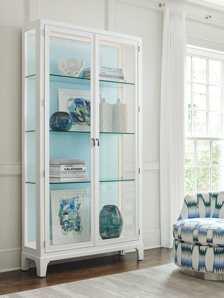 Avondale - Lakeshore Curio Sky Blue Back Panel - White