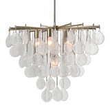 Goccia - 6 Light Tear Drop Glass Pendant - White