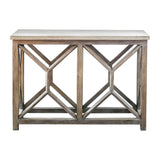 Catali - Stone Console Table - Ivory