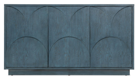 Melange - Round Valley Three Door Entertainment Credenza - Blue