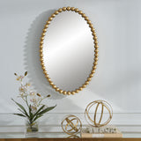Serna - Gold Oval Mirror