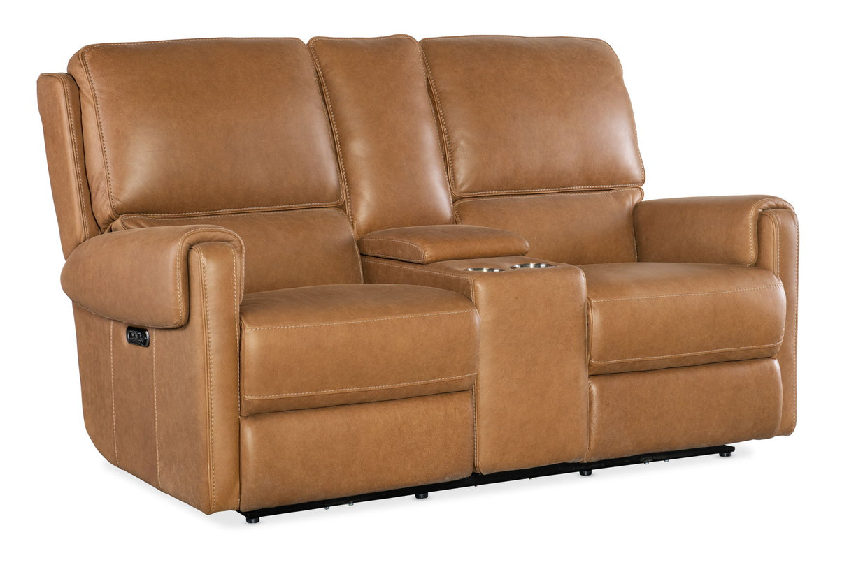 SS - Somers Power Console Loveseat With Power Headrest