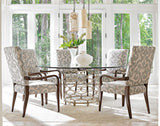 Laurel Canyon - Bollinger Round Dining Table With Glass Top