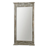 Valcellina - Wooden Leaner Mirror - Pearl Silver