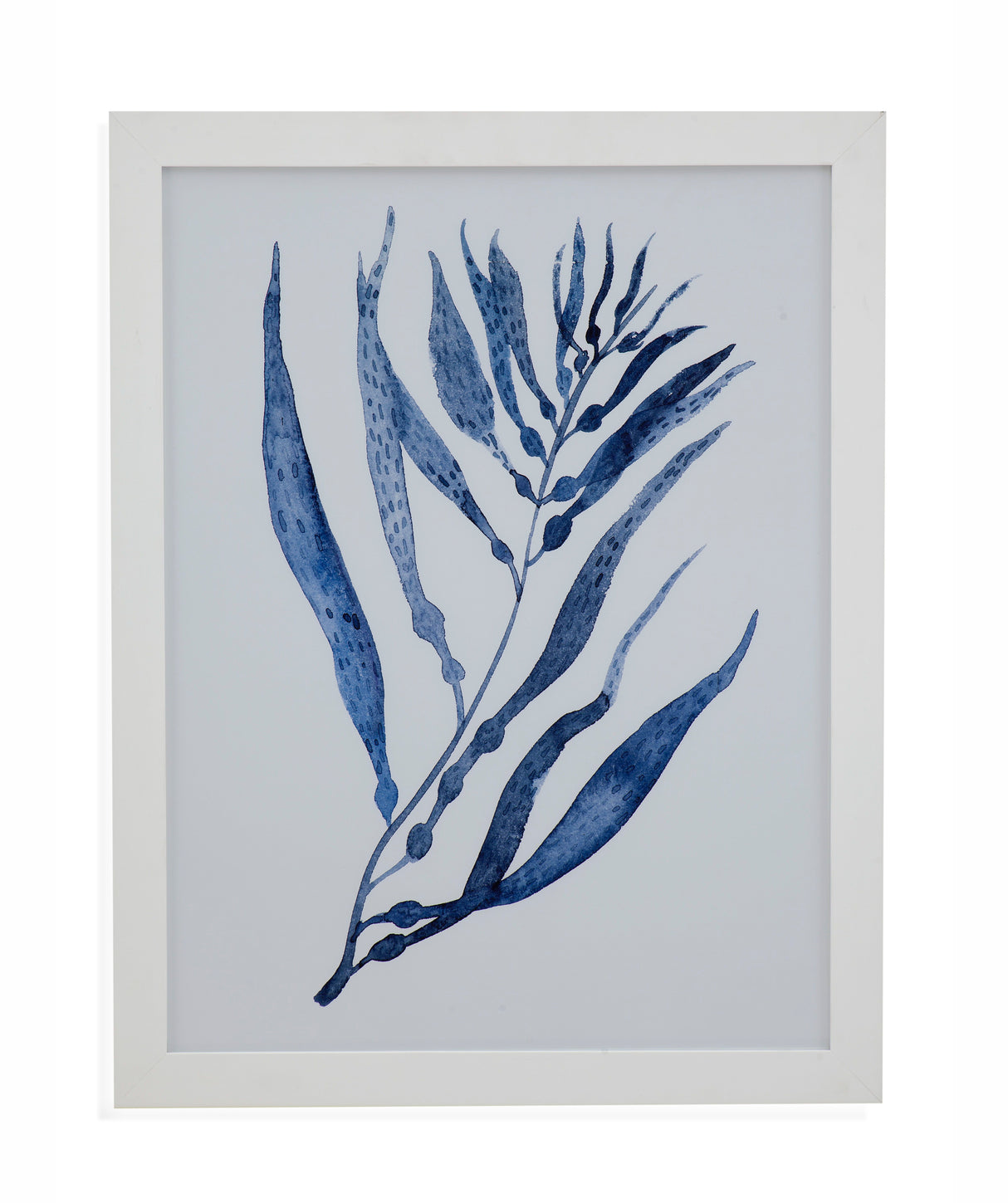 Seaweed Under Water III Framed Print - Blue