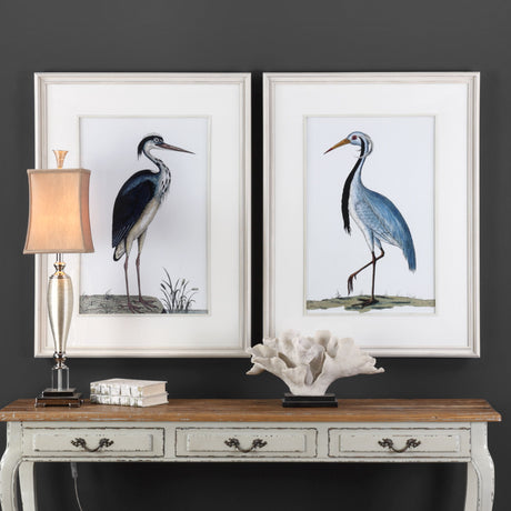Shore Birds - Framed Prints, Set Of 2 - Black