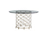 Laurel Canyon - Bollinger Round Dining Table With Glass Top