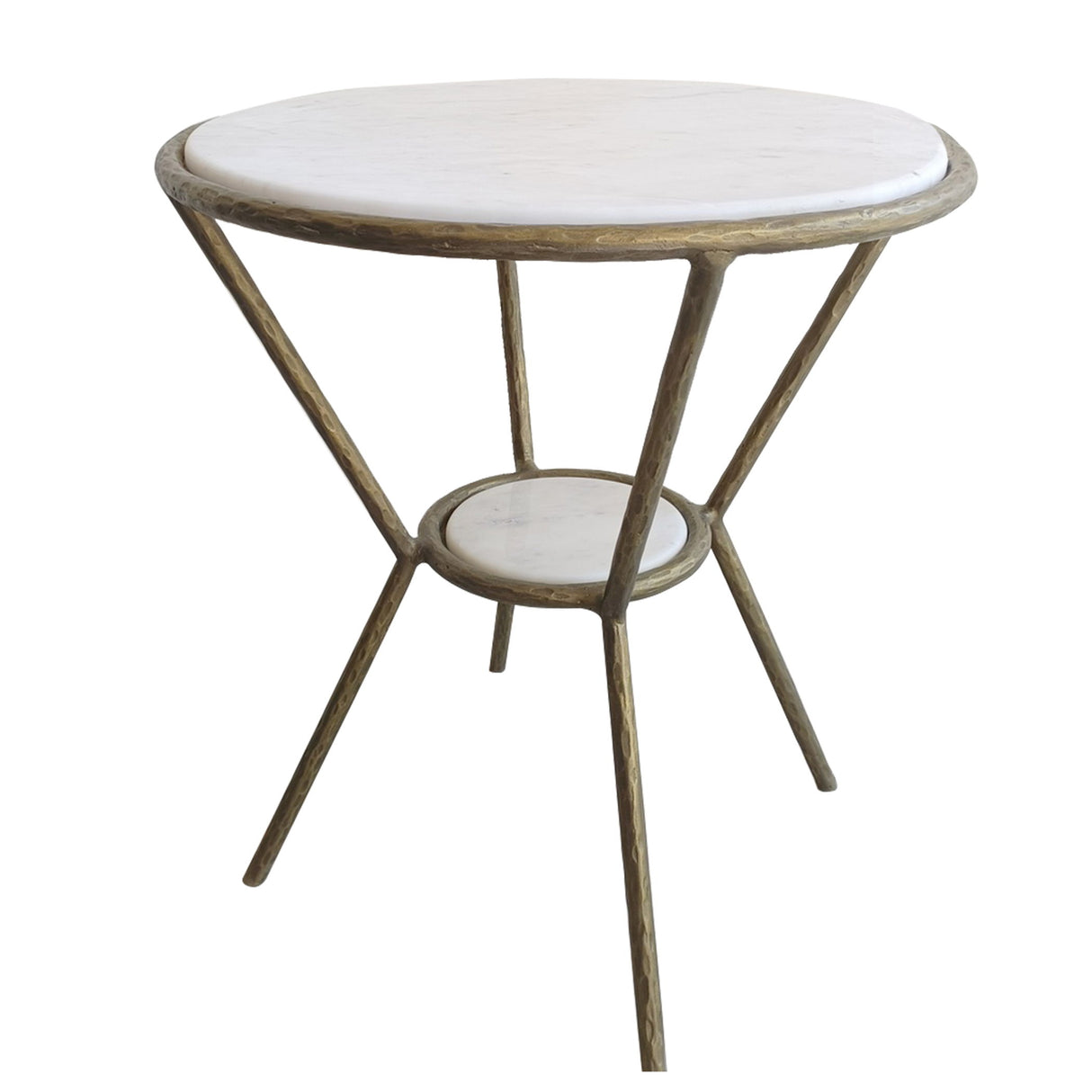 Refuge - Round White Side Table