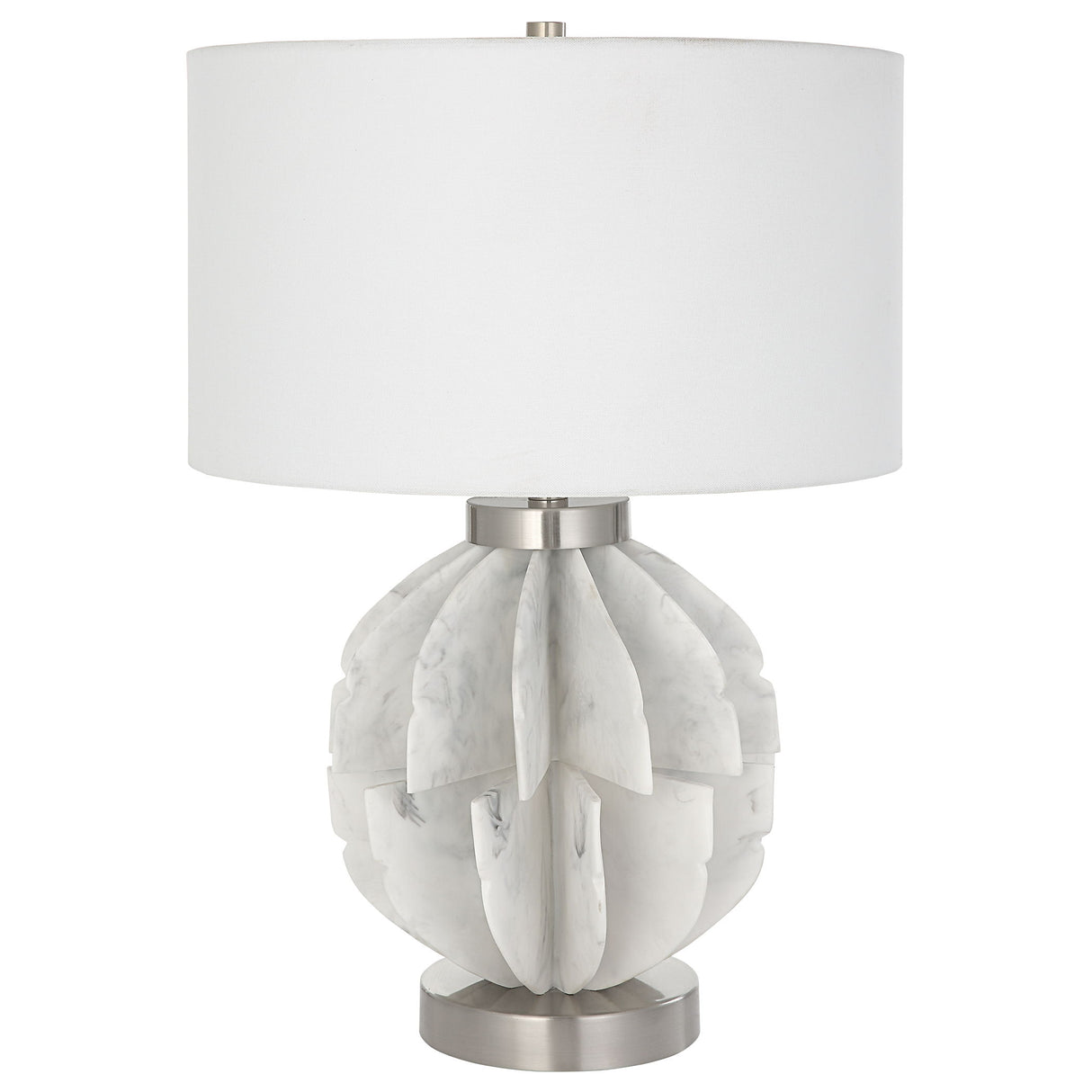 Repetition - Marble Table Lamp - White