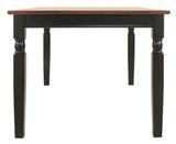 Owingsville - Black / Brown - Rectangular Dining Room Table