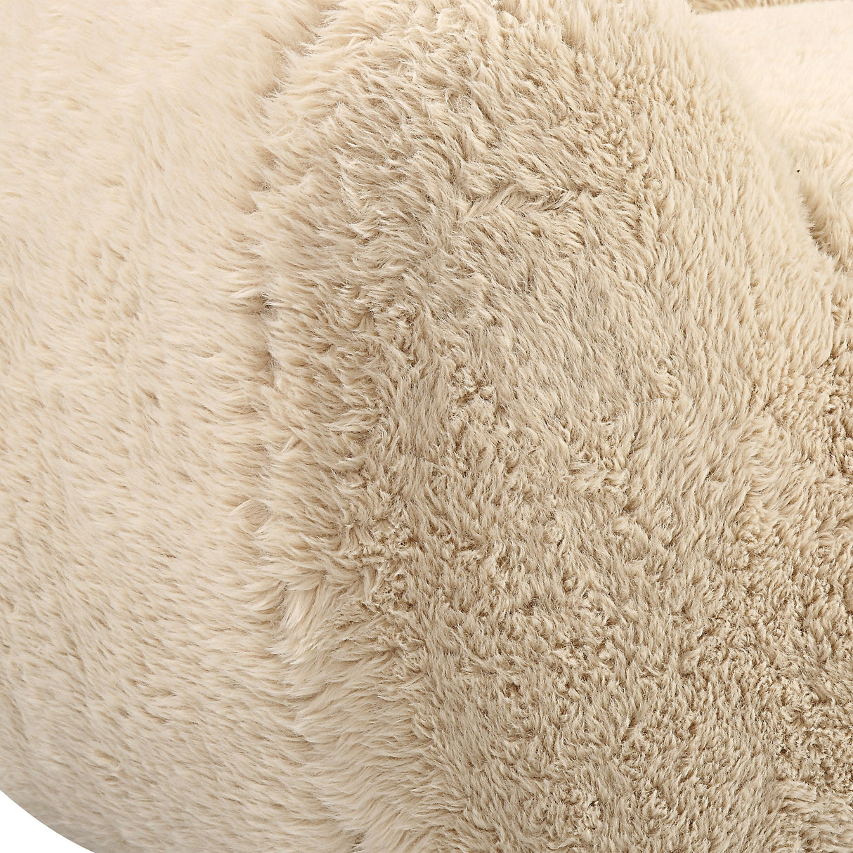 Abide - Rounded Sheepskin Sofa - Beige