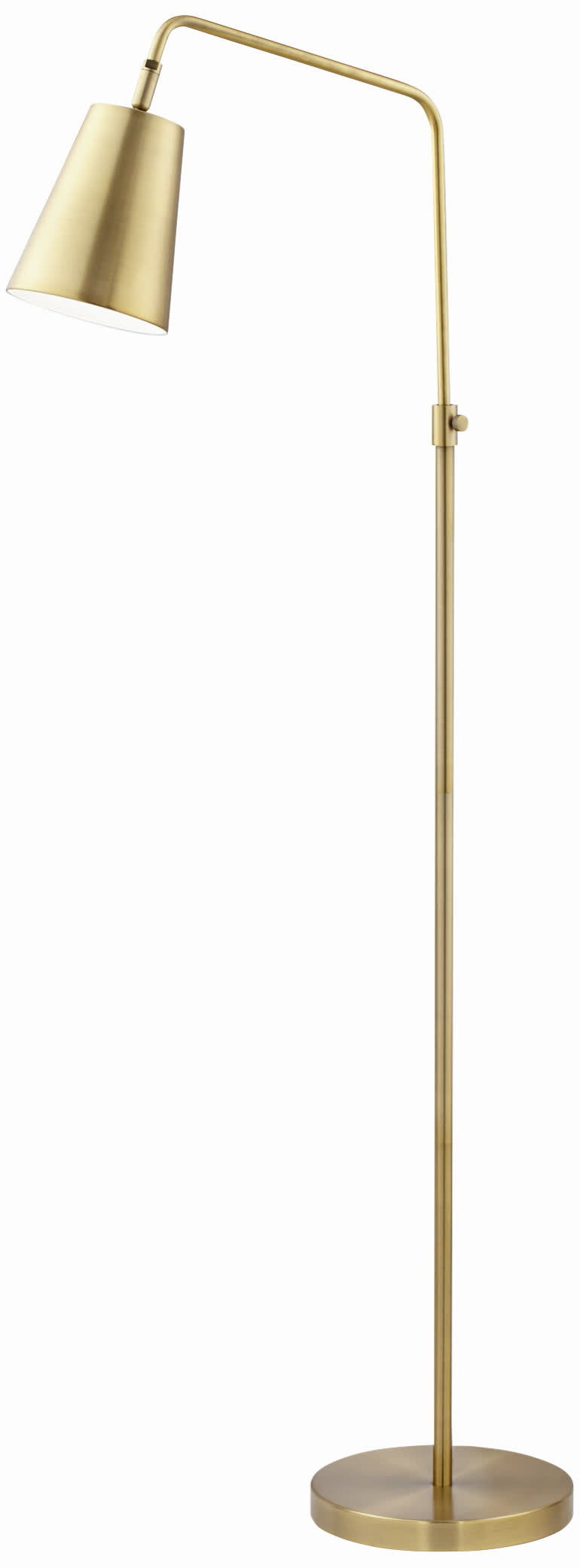 Zella - Floor Lamp - Brushed Antique Brass