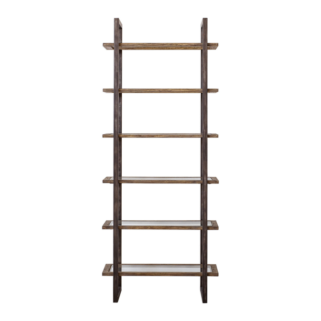 Olwyn - Industrial Etagere - Brown, Dark