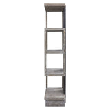 Nicasia - Modern Etagere - Pearl Silver