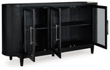 Rowanbeck - Black - Dining Room Server