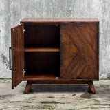 Liri - Mid-century Accent Cabinet - Brown, Dark