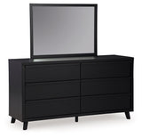 Danziar - Dresser And Mirror - Black