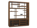 Island Fusion - Taipei Media Bookcase - Dark Brown