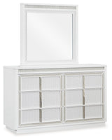 Chalanna - Dresser And Mirror - White
