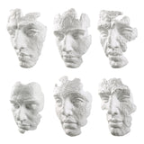 Self-Portrait - Mask Wall Decor (Set of 6) - White