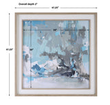 Misty Moonlight - Abstract Framed Print