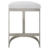 Ivanna - Backless Counter Stool - Silver