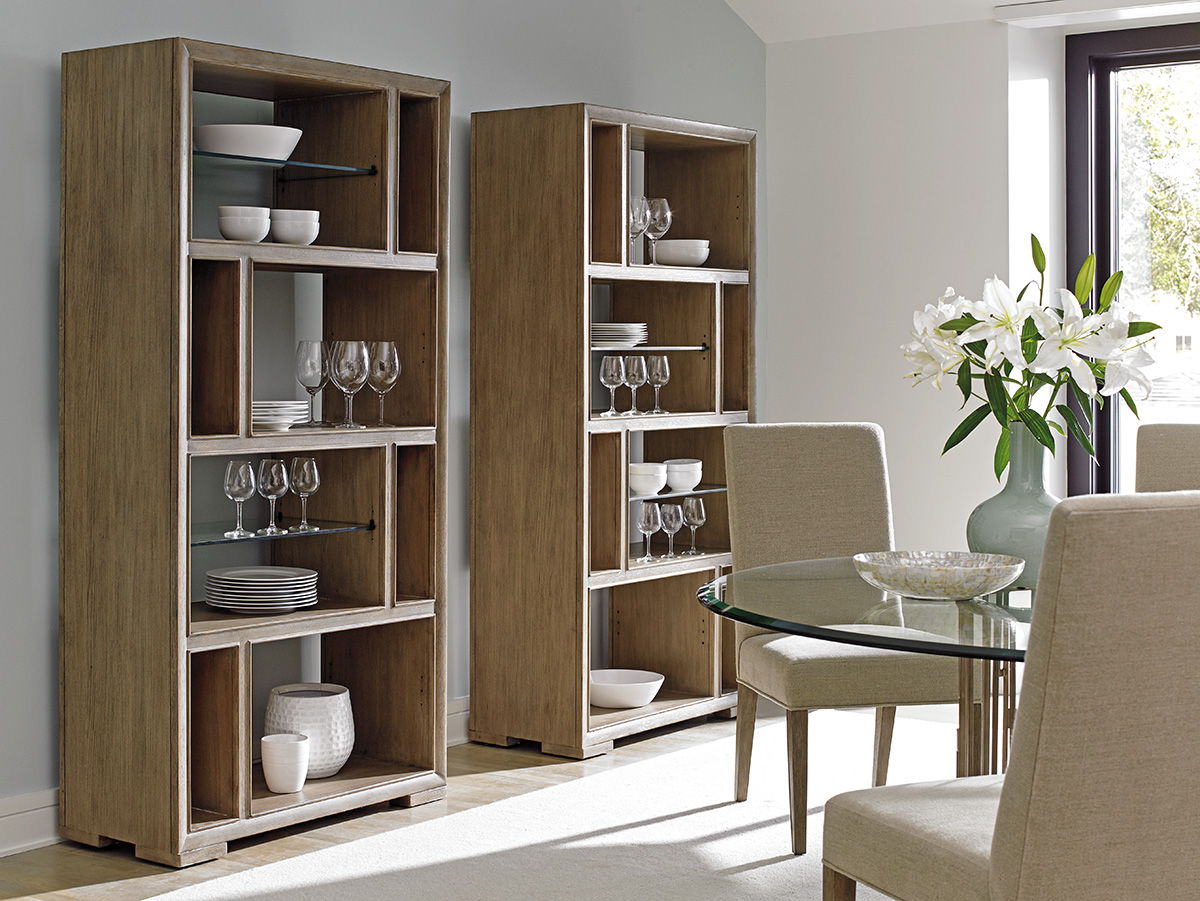 Shadow Play - Windsor Open Bookcase - Light Brown