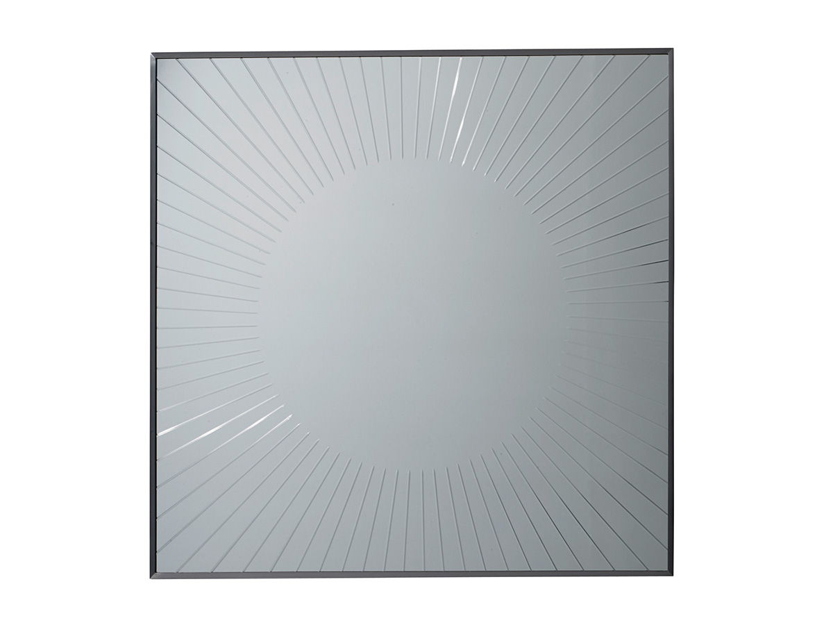 Macarthur Park - Calliope Square Sunburst Mirror - Gray