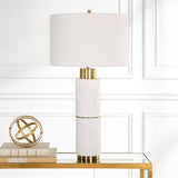 Ruse - Whitewashed Table Lamp