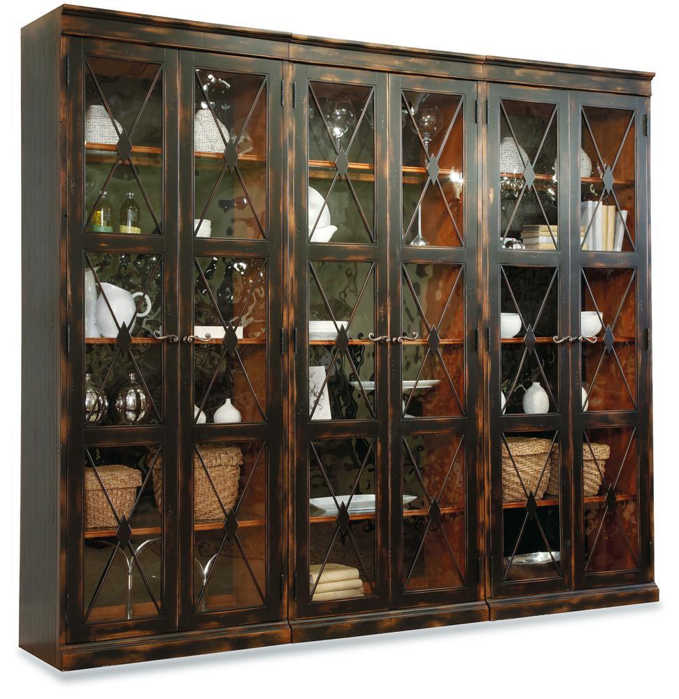 Sanctuary - 2-Door Thin Display Cabinet - Ebony