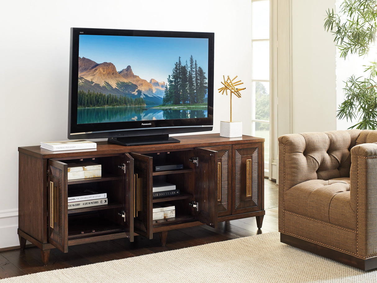 Silverado - Modesto Media Console - Dark Brown