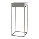 Jude - Industrial Modern Plant Stand - Pearl Silver