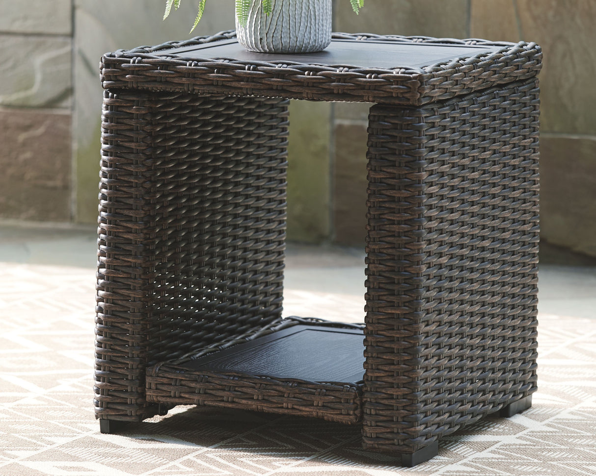 Wallis Sands  - Brown - Square End Table