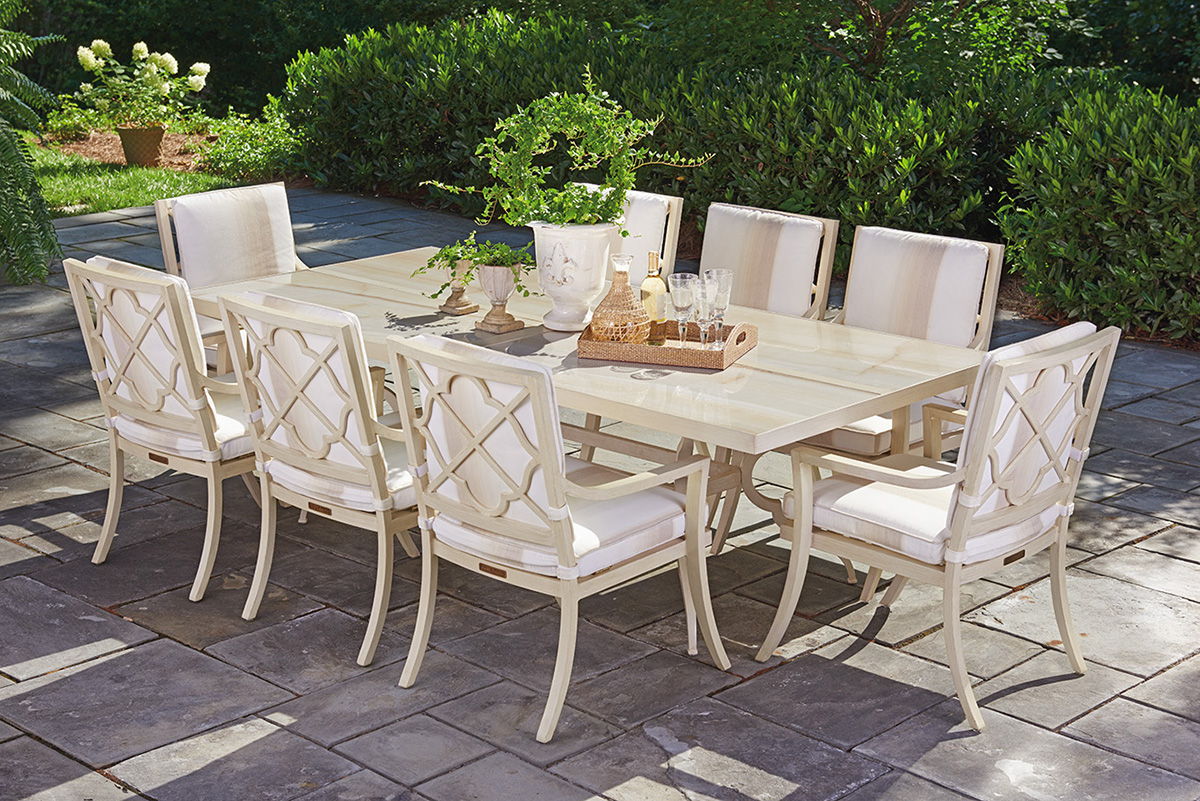 Misty Garden - Dining Table With Porcelain Top - Beige