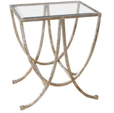 Marta - Side Table - Antiqued Silver