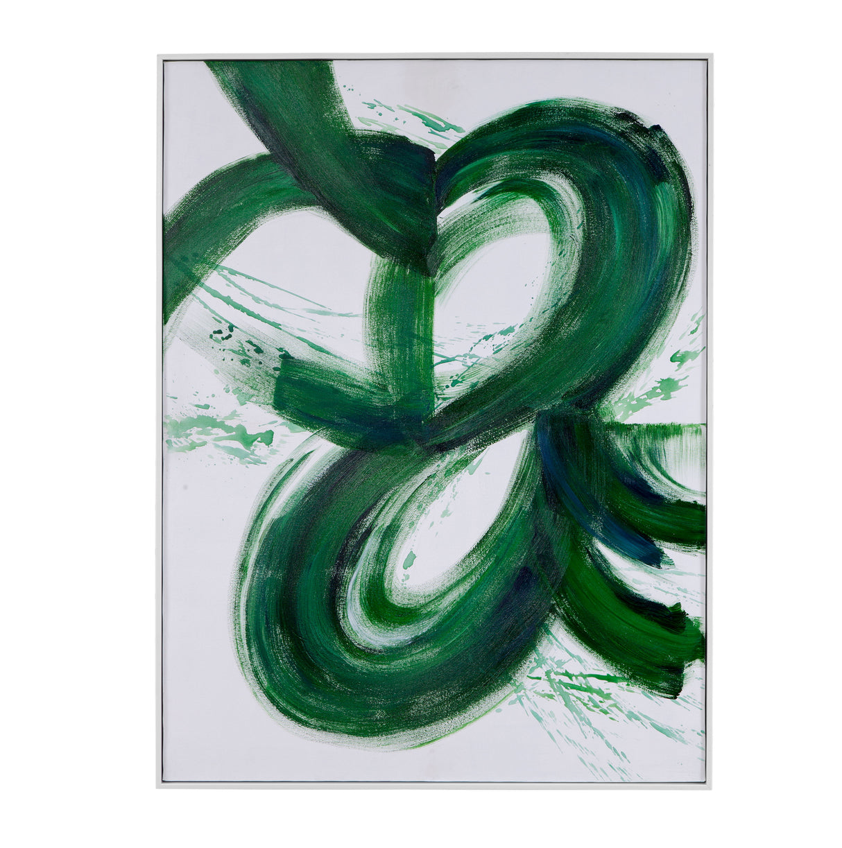 Twister Canvas Art - White