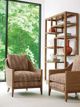 Palm Desert - Bryce Raffia Etagere - Dark Brown