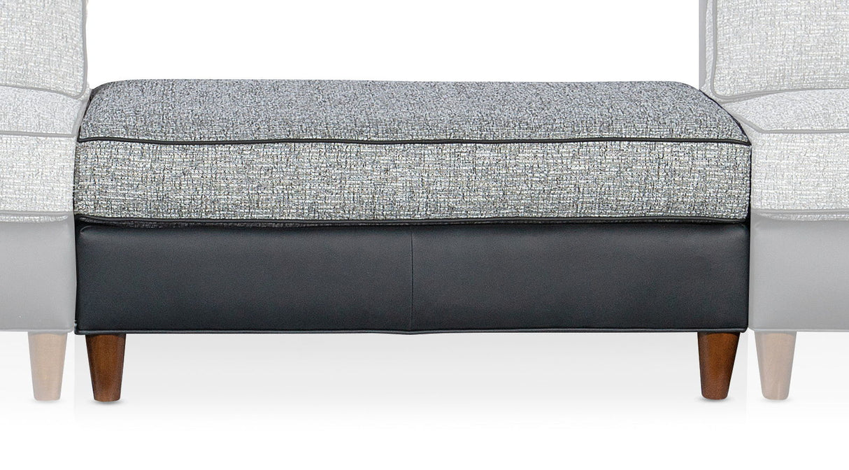 Mallory - Sectional Ottoman - Dark Gray