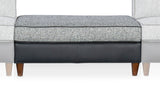 Mallory - Sectional Ottoman - Dark Gray