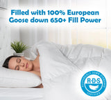 European Goose Down White Comforter