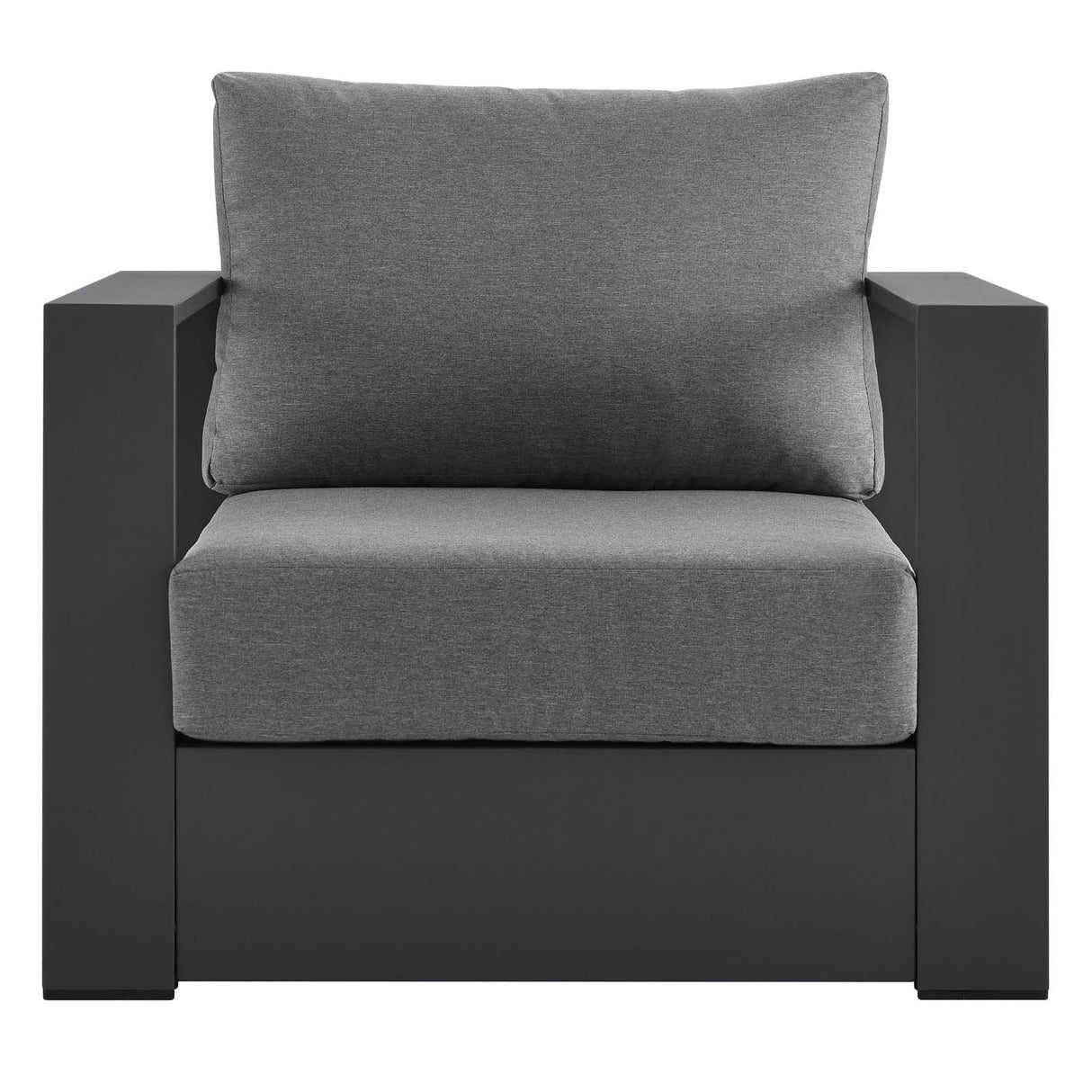Tayville Outdoor Patio Powder-Coated Aluminum Armchair