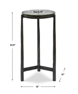 Eternity - Iron & Glass Accent Table