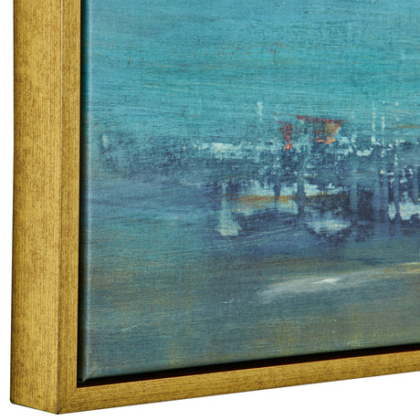 Textured - Land Framed Landscape Art - Gray