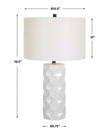 Honeycomb - White Table Lamp