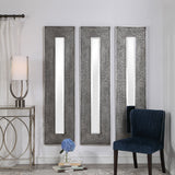 Bannon - Tall Metallic Mirror - Gray, Dark