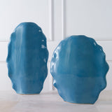 Ruffled Feathers - Blue Vases (Set of 2)