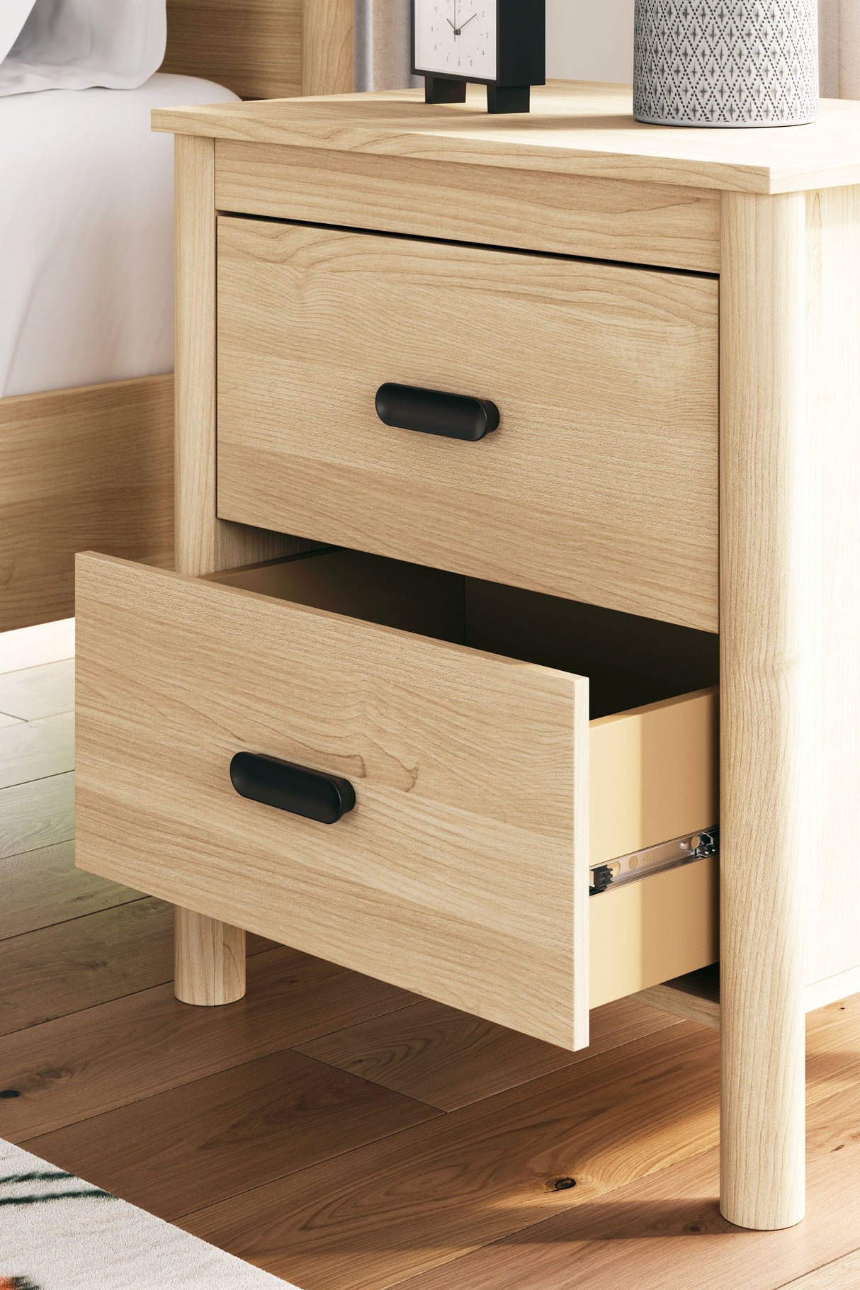 Cabinella - Tan - Two Drawer Night Stand